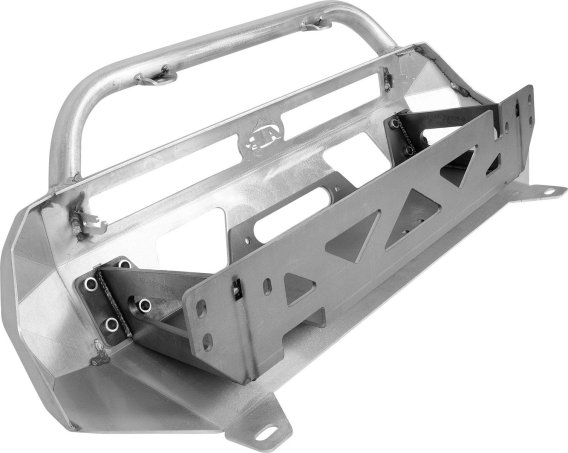 16-23 Toyota Tacoma Low Profile Front Bumper Aluminum Bare Center Hoop All Pro Off Road