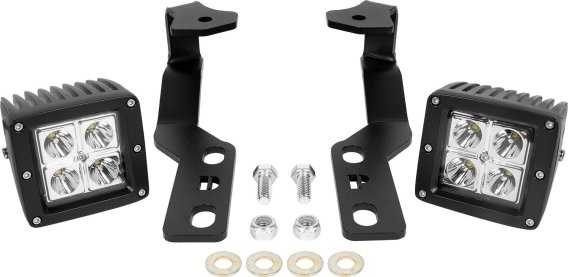 19-23 Toyota Rav4 Ditch Light Brackets with Spot Lights All Pro Off Road