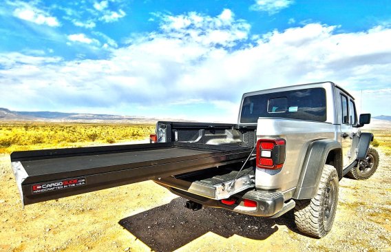 Slide Out Truck Bed Tray 1000 lb Capacity 100 Percent Extension 20 Bearings Alum Tie-Down Rails P...