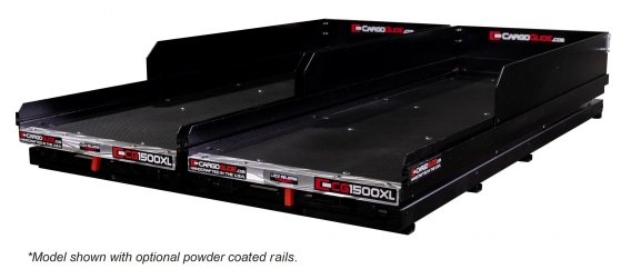Slide Out Truck Bed Tray 1500 lb Capacity 100 Percent Extension 36 Bearings Alum Tie-Down Rails P...