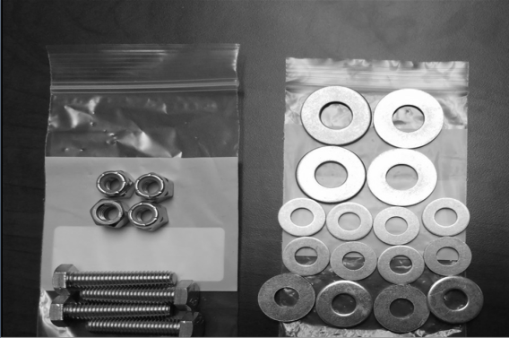 CargoGlide Installation Kit Includes Bolts and Aluminum Washers Needed To Install an 79 Inch Or S...