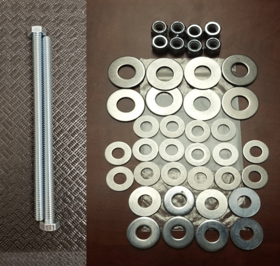 CargoGlide Installation Kit Includes Bolts and Aluminum Washers Needed To Install an XL CargoGlid...