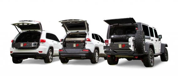 Jeep Cargo Locker Standard 9 Inch Single Drawer System 11-Pres Grand Cherokee WK2 Cargo Ease 
