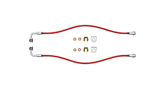Jeep Gladiator Rear Brake Lines for 2020-Up Gladiator Clayton Off Road