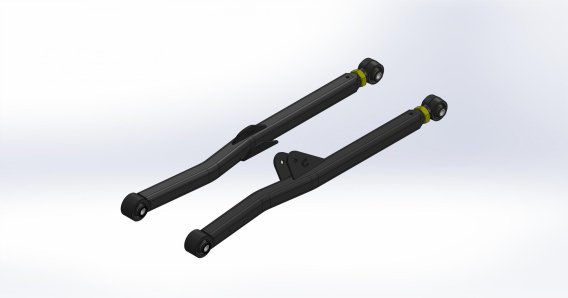 Jeep Overland+ Long Front Lower Control Arms 2018+, JL/JT Clayton Off Road