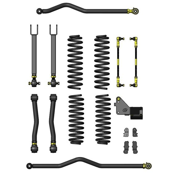 Jeep Wrangler 3.5 Inch Entry Level Lift Kit For 07-18 JK 2 Door Clayton Off Road