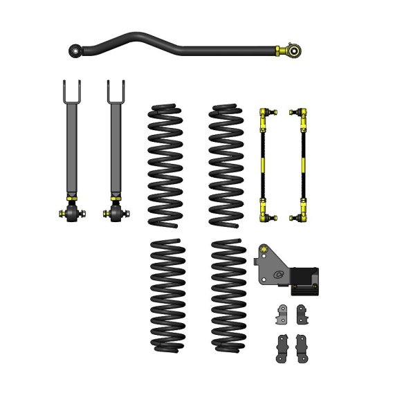 Jeep Wrangler 3.5 Inch Entry Level Lift Kit For 07-18 JK 4 Door Clayton Off Road