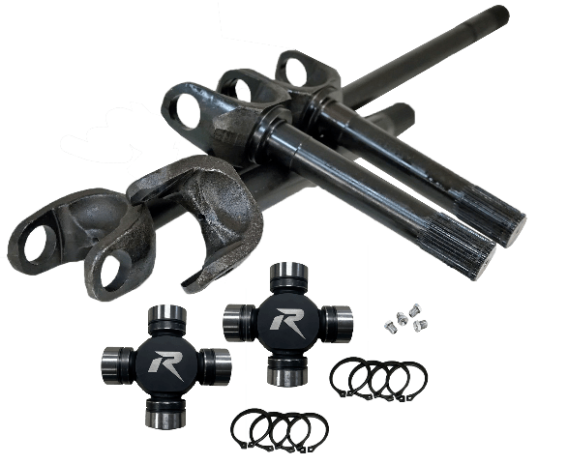1978-79 Ford Dana 60 4340 Chromoly Discovery Series Front Axle Kit, 35 Spline, HD U-Joints Revolu...