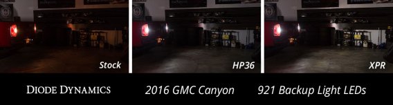Backup LEDs for 2015-2021 GMC Canyon (pair), HP36 (210 lumens)