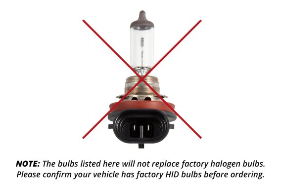 Replacement OEM HID Bulbs for 2017-2018 Hyundai Elantra Pair 4300K Diode Dynamics 