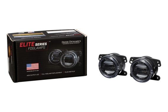 Elite Series Fog Lamps for 2005-2007 Dodge Magnum Pair Yellow 3000K Diode Dynamics