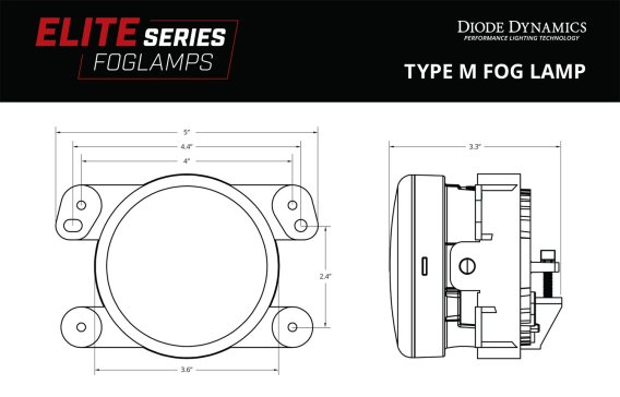 Elite Series Fog Lamps for 2007-2018 Jeep JK Wrangler w/ Steel Bumper Pair Cool White 6000K Diode...
