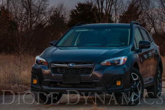 SS3 LED Fog Light Kit for 2016-2021 Subaru Crosstrek Yellow SAE Fog Pro w/ Backlight Diode Dynami...