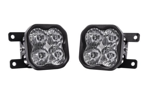 SS3 LED Fog Light Kit for 2019-2021 Ram 1500 (non-LED) Yellow SAE Fog Sport w/ Backlight Diode Dy...