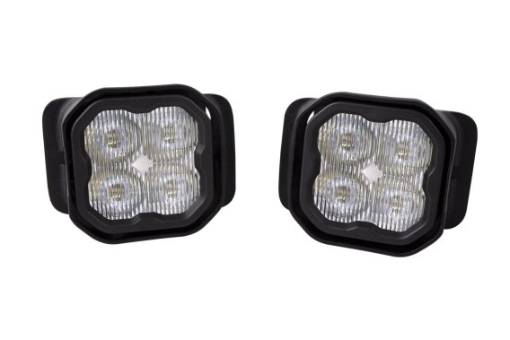 SS3 LED Fog Light Kit for 2017-2021 Ford Super Duty White SAE Fog Max w/ Backlight Diode Dynamics