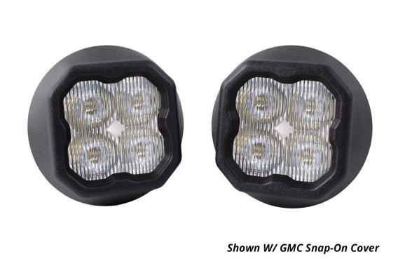 SS3 LED Fog Light Kit for 2007-2013 Chevrolet Avalanche White SAE Fog Sport w/ Backlight Diode Dy...