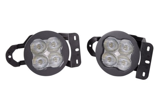 SS3 LED Fog Light Kit for 2018-2021 Jeep JL Wrangler White SAE Fog Max w/ Backlight Type MS Brack...