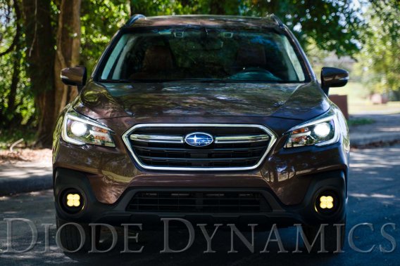 SS3 LED Fog Light Kit for 2013-2019 Subaru Outback Yellow SAE Fog Max w/ Backlight Diode Dynamics