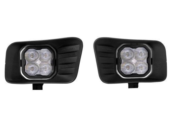 SS3 LED Fog Light Kit for 2010-2018 Ram 2500/3500 White SAE Fog Pro w/ Backlight Diode Dynamics
