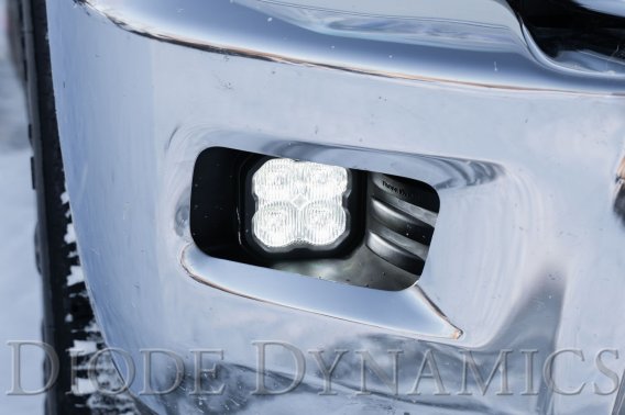SS3 LED Fog Light Kit for 2010-2018 Ram 2500/3500 Yellow SAE Fog Pro w/ Backlight Diode Dynamics