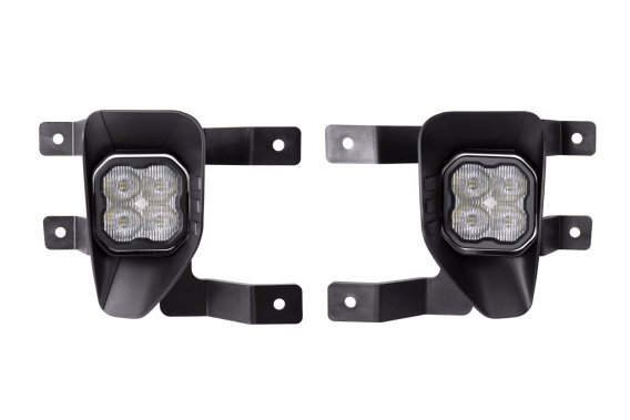 SS3 LED Fog Light Kit for 2019 Chevrolet Silverado 1500 LD White SAE Fog Max w/ Backlight Diode D...