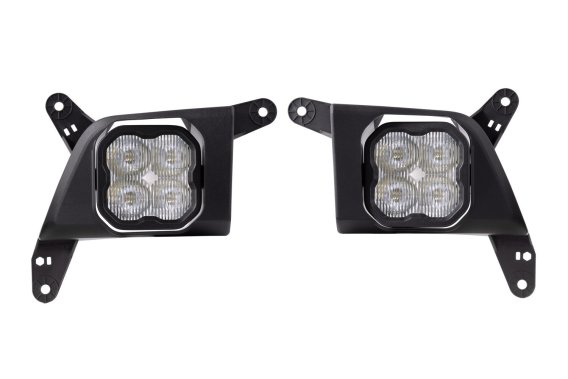 SS3 LED Fog Light Kit for 2020-2021 Chevrolet Silverado HD 2500/3500 White SAE Fog Pro w/ Backlig...