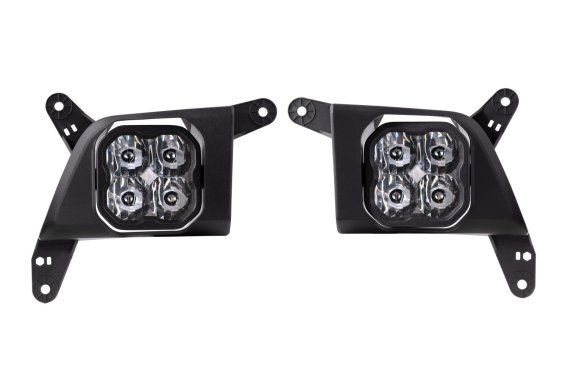 SS3 LED Fog Light Kit for 2020-2021 Chevrolet Silverado HD 2500/3500 Yellow SAE Fog Pro w/ Backli...