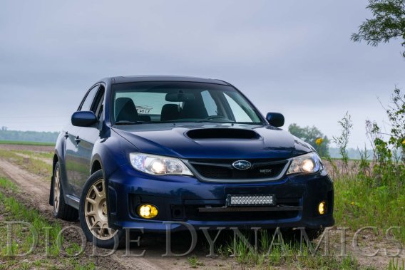 SS3 LED Fog Light Kit for 2011-2014 Subaru WRX/STi White SAE Fog Max w/ Backlight Diode Dynamics