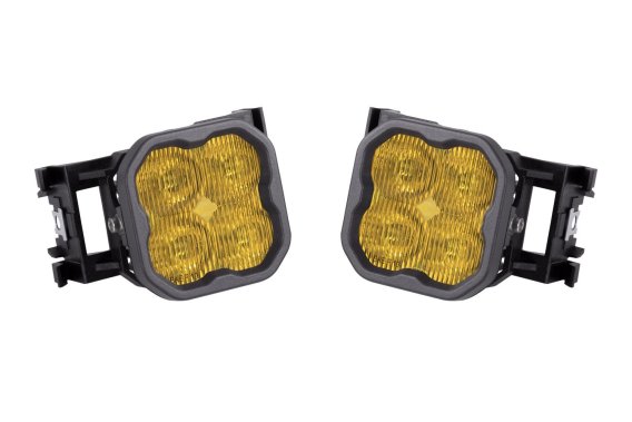 SS3 LED Fog Light Kit for 2011-2014 Subaru WRX/STi Yellow SAE Fog Max w/ Backlight Diode Dynamics