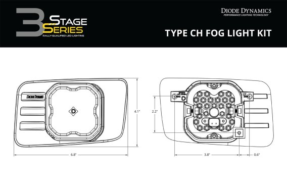 SS3 LED Fog Light Kit for 2007-2014 Chevrolet Tahoe Z71, White SAE Fog Sport with Backlight Diode...