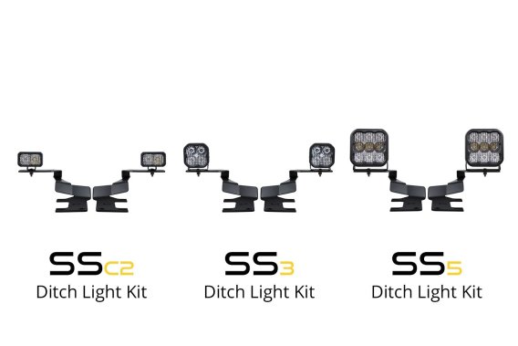 Stage Series Ditch Light Kit for 2017-2022 Ford Super Duty, SS3 Pro White Combo Diode Dynamics