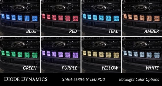 SS5 6-Pod CrossLink Grille Lightbar Kit for 2020-2022 Super Duty, Sport White Combo Diode Dynamic...
