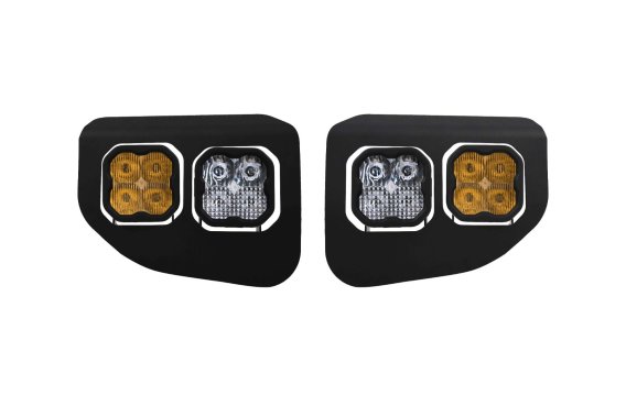 SS3 LED Fog Pocket Kit for 2020-2022 Ford Super Duty, White Max Diode Dynamics