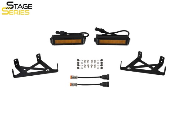 SS6 LED Fog Light Kit for 2020-2022 Ford Super Duty, White Wide Diode Dynamics