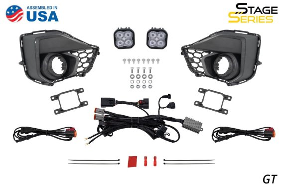 SS3 Add-On Fog Lamp Kit for 2024 Ford Mustang EcoBoost White Pro Diode Dynamics