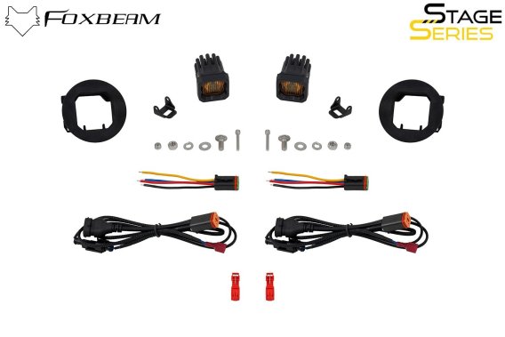 SSC1 SAE/DOT Type GBS Fog Light Kit Yellow (3000K) Yellow SAE Fog Diode Dynamics