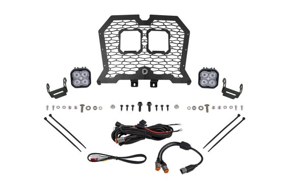Stage Series LED Grille Kit for 2021-2024 Polaris RZR Trail, Cool White (6000K) Pro White SAE Fog...