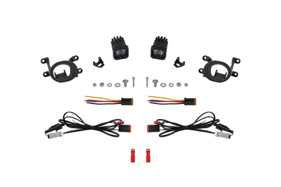 SSC1 LED Fog Light Kit for 22-24 Toyota RAV4, Cool White (6000K) White SAE Fog Diode Dynamics