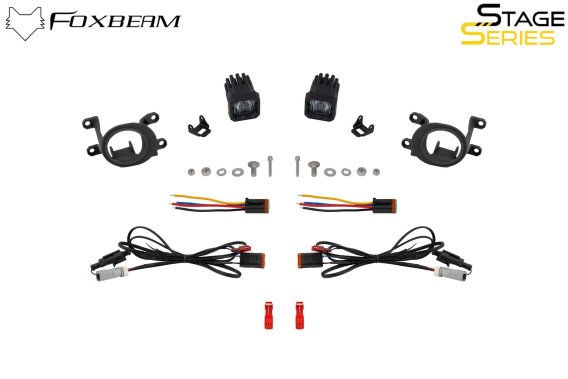 SSC1 LED Fog Light Kit for 22-24 Toyota RAV4, Cool White (6000K) White SAE Fog Diode Dynamics