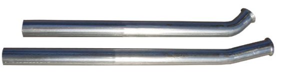 Exhaust Manifold Down Pipe 2.5 in Hardware Not Incl Fits 65-70 Full Size Cars w/Long Branch Manif...