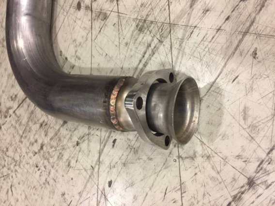 Exhaust Manifold Down Pipe 78-88 G-Body Chevy Small Block 2.5 in 3 Bolt Hardware Not Incl Natural...