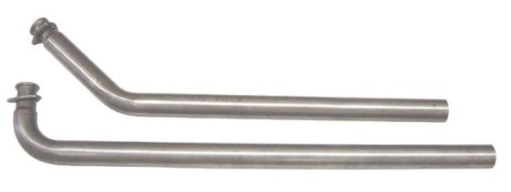 1964-1974 Chevy Small Block 2.5 Inch Manifold Downpipes 3 Bolt 409 Stainless Pypes Performance Ex...