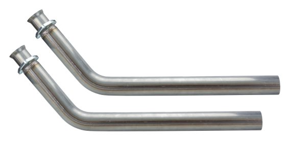 Exhaust Manifold Down Pipe 2.5 in 3 Bolt Hardware Not Incl Natural 409 Stainless Steel Pypes Exha...