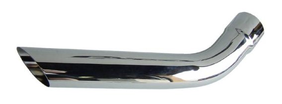 Exhaust Tail Pipe Tip Set 67-81 F-Body 2.5 in Long Hockey Stick Clamp On Hardware Not Incl Polish...