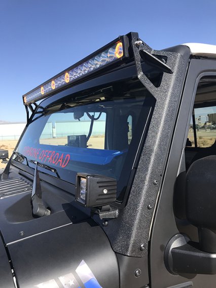 Jeep JK 52 Inch Light Bar Bracket 07-18 Wrangler JK Fishbone Offroad