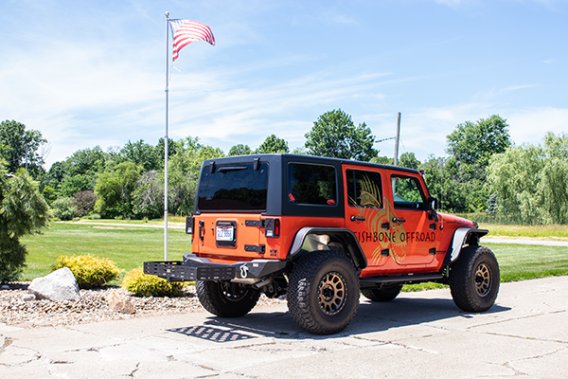 2 Inch Hitch Cargo Basket Fishbone Offroad