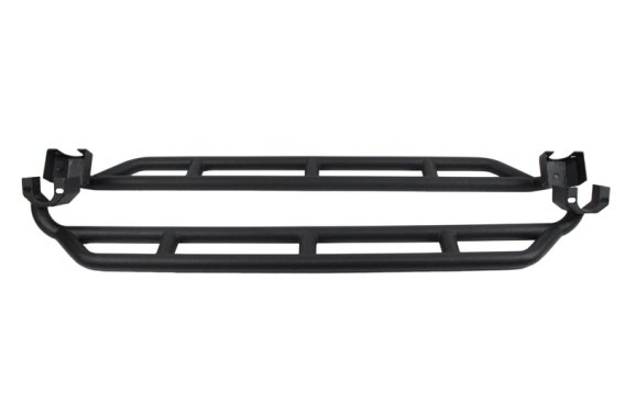 Jeep JK Rock Sliders 2 Door 07-18 Wrangler JK Unlimited Steel Black Textured Powdercoat Fishbone ...