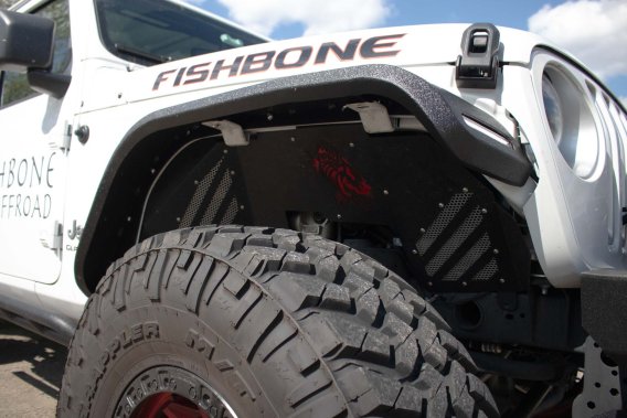 18-Current Jeep Wrangler JL, JLU and 20-Current Jeep Gladiator JT Front Steel Elite Fenders Fishb...