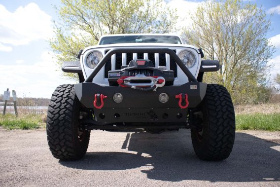 18-Current Jeep Wrangler JL, JLU and 20-Current Jeep Gladiator JT Front Steel Elite Fenders Fishb...