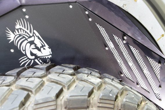Aluminum Inner Fenders For 18-Current Jeep Wrangler JL and Wrangler Unlimited JLU Fishbone Offroa...
